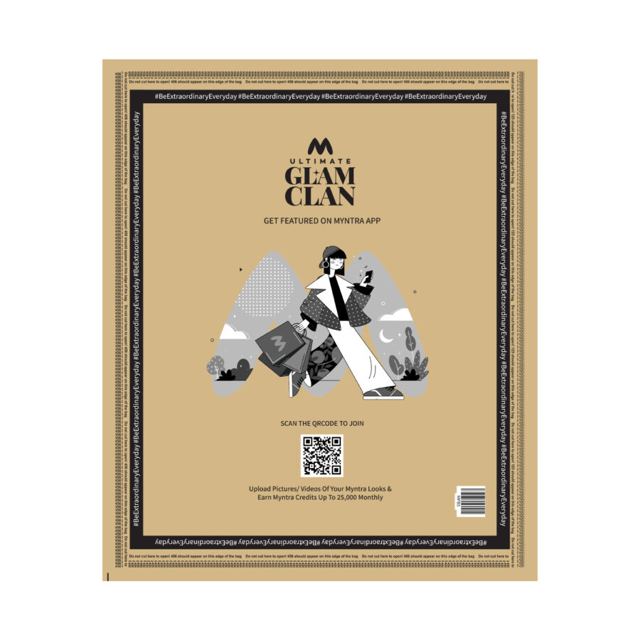 Myntra Paper Bag MPB5 - 14in x 17in (W x L)